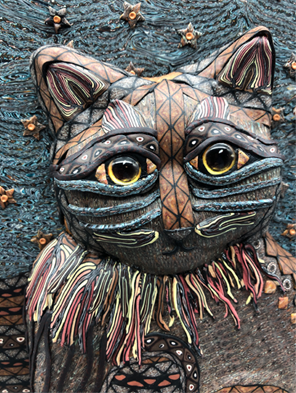 Polymer Clay Moonlit Kitty